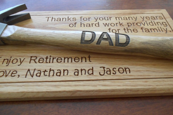 Personalized Laser Engraved Hammer Father S Day Retirement