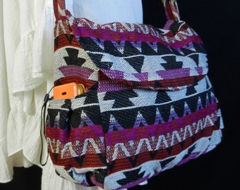 Hippie Hobo Messenger Bag Hmong Camera Purse Handbag Thai Sling Cotton - IKM24
