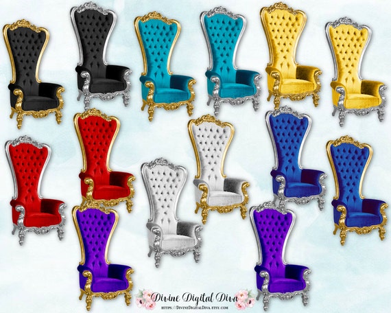 Download 26 High Back Chair Royal Throne Velvet IMAGES 13 Colors
