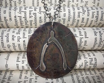 Broken Wishbone Necklace