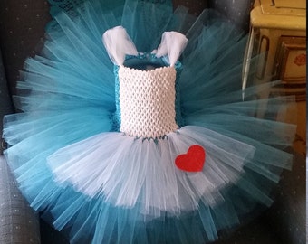 Birthday Alice in Wonderland Costume Flower Girl Tutu Dress outfit