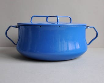 Dansk Blue Kobenstyle Enamel Pot 8 1/2"