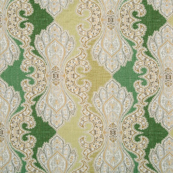 Contemporary Green Damask Upholstery Fabric Modern Furniture