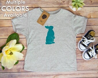 Easter Bunny Toddler Shirt, Easter Toddler Shirt, Bunny, Easter, Bunny, Rabbit, Easter Bunny, Toddler Boy, Toddler Girl, Block Print Shirt