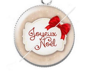 Pendant cabochon resin Merry Christmas happy holidays 31