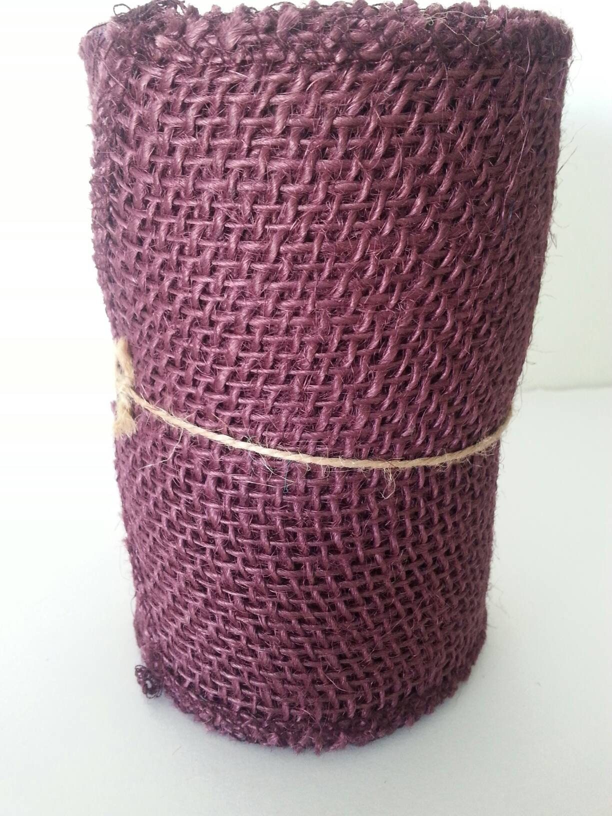 Toile De Jute Ruban Rouleau Solide Bordeaux Prune 55 Po X 15 Toile De Jute Ruban Rouleau Solide Bordeaux Prune 55 Po X 15