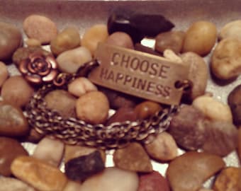 Choose Happiness Charm Bracelet