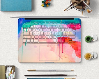 MacBook Air Keyboard Sticker 3M Full Keys Cover Skin Watercolor Laptop keyboard Decal holiday gift