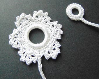 Large white snowflake bookmark