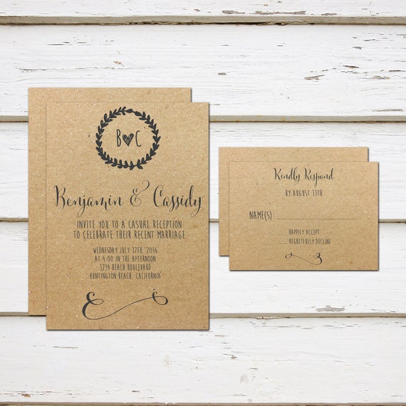 reception rsvp cards
