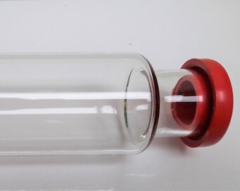 Vintage Pyrex glass rolling pin in original box 36 cm by Corning England
