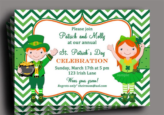 st patrick s day invitation template