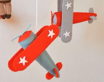 Felt airplane mobile pattern