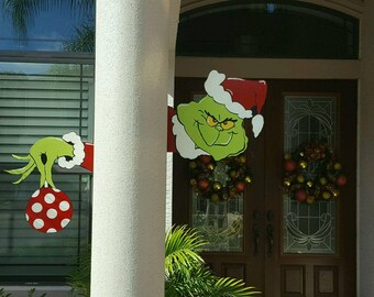 Christmas Yard Art Ornament Stealer Peeker!