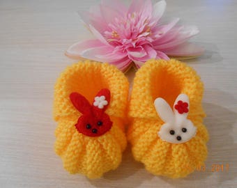 0/3 month baby bunny slippers