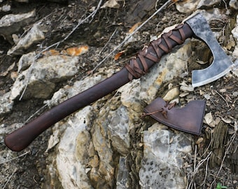 RAGNAR - Viking Axe Warrior Berserker Norse Cold Weapon Vikings Asatru Pagan Re-enactment Lothbrok Bearded Axes Medieval Middle Ages Sca