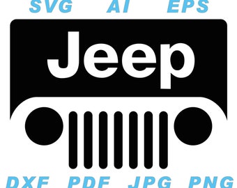 Jeep logo ai, svg, eps, png, jpg, pdf, dxf, vector files, instant download, vectorized, cricut