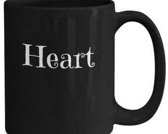 Heart mug - inspiritional coffee mug - heart coffee mug