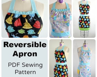 Fully reversible apron - PDF Sewing pattern