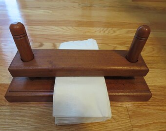 Retro Napkin Holder Solid Wood Dowels