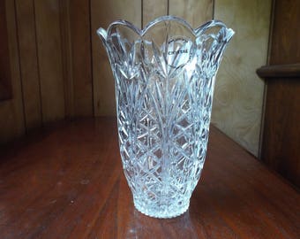 Imperial Crystal Vase; Vintage Flower Bouquet Vase