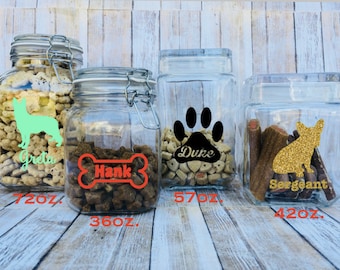 Personalized Dog Treat Jar - Cat Treat Jar - Mason Jar - Custom Jar - Personalize Treat Jar - Customized Treats - Personalized Pet