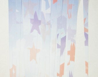 Pre Cut Paper Bead Strips Craft Supplies Faded Patriotic