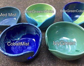 Glazed to Order Custom Porcelain Yarn Bowl