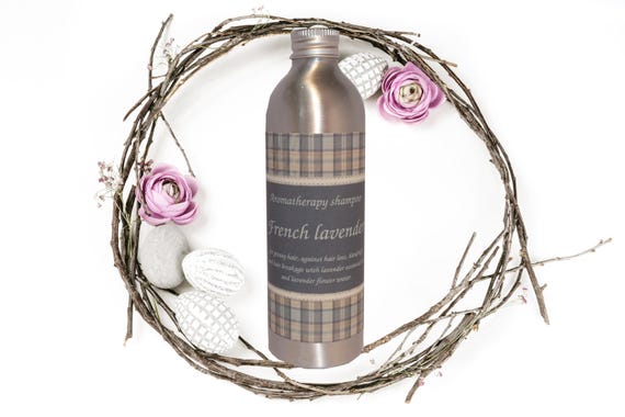 Sulfate-free aromatherapy shampoo against hair loss and dandruff "French lavender"