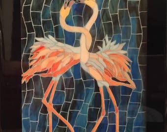 Wild Love: Flamingoes Tile