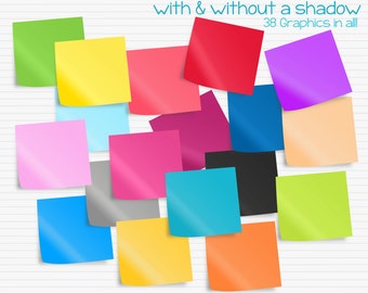 38 Colorful Sticky Notes (Post-It Notes) for Commercial Use