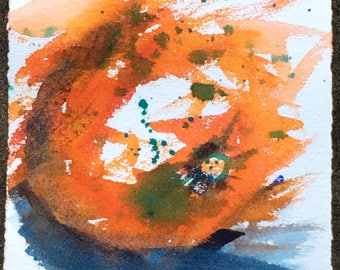 Orange 3 - Original watercolour #easybuy watercolour