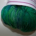 Hand-Dyed Yarn in Aurora Borealis Sock Yarn Merino/Cashmere/Nylon Lush Base