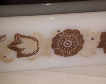 Glasbake Loaf Brown Pattern****Free Shipping
