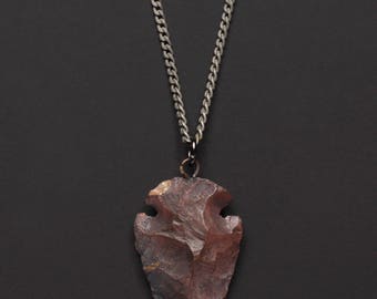 Arrow necklace - Agate Arrow necklace for men - Arrow pendant - Silver chain for men - Men's Jewelry - Necklaces for men - Gift