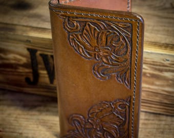 Leather Cowboy Long Wallet