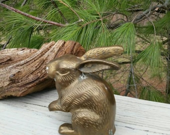 Vintage Brass Rabbit Home Decor