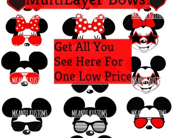 Minnie Mickey Sunglasses/Disney Svg/Mickey Mouse Head Svg/Minnie Mouse Head Svg/Minnie Svg/Mickey Sunglasses/Disney Family/Minnie Sunglasses