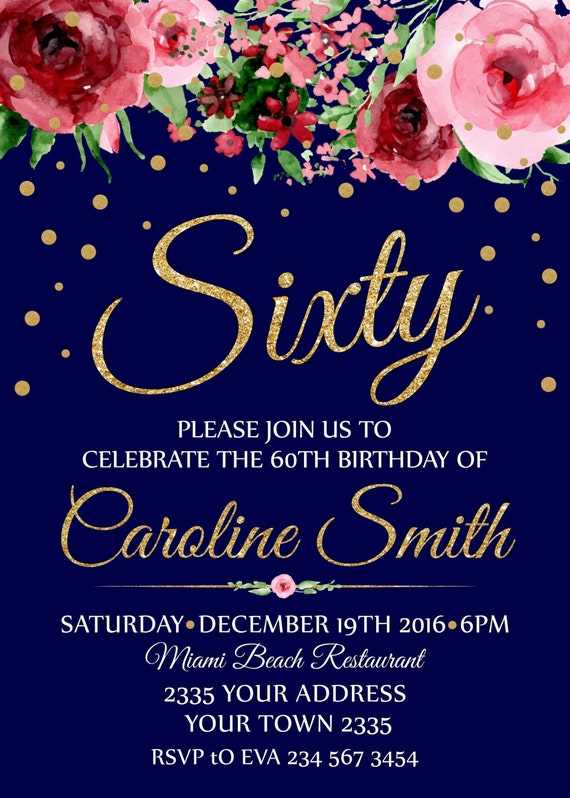 60th birthday backgrounds