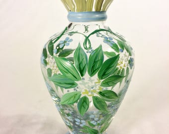 Tracy Porter Handpainted Glass Bud Vase