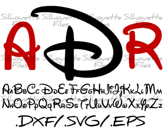 Download Disney Silhouette Alphabet Font Design For Use With Your