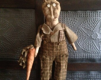 Primitive Boy Spring Easter Bunny Rabbit