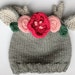 PDF Pattern, Baby animal ear hat, knit baby hat, newborn animal ear hat, children's animal ear hat, boho deer hat, baby deer hat