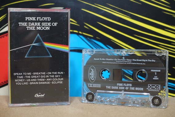 The Dark Side Of The Moon by Pink Floyd Vintage Cassette Tape