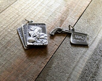 Joker Charms Batman Charms Set of 2 Officially Licensed DC Comics Gun Charm Quote Charms PREORDER