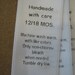 Garment Labels, Size & Care Labels, Satin Clothing Labels, 50 Size 12/18 mo Labels, Sew In Labels, Printed Garment Labels, Fold-Over Labels