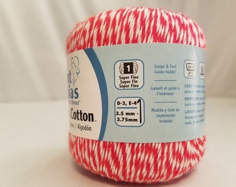 Aunt Lydia's Baker's Cotton Crochet Thread in Red