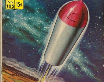 Classics Illustrated N0. 105 From The Earth to The Moon - Comic Book