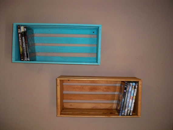 Rustic Wood Crate ShelvingWood Crate Shelving Wall Decor