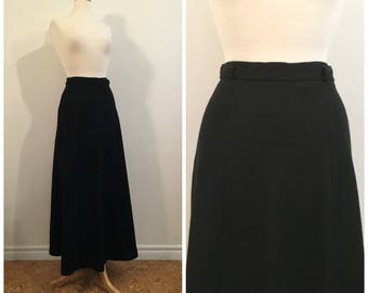 Vintage BLACK MAXI SKIRT / size small